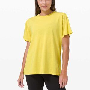 Lululemon All Yours Tee I Yellow Serpentine I Size 6 I NWOT